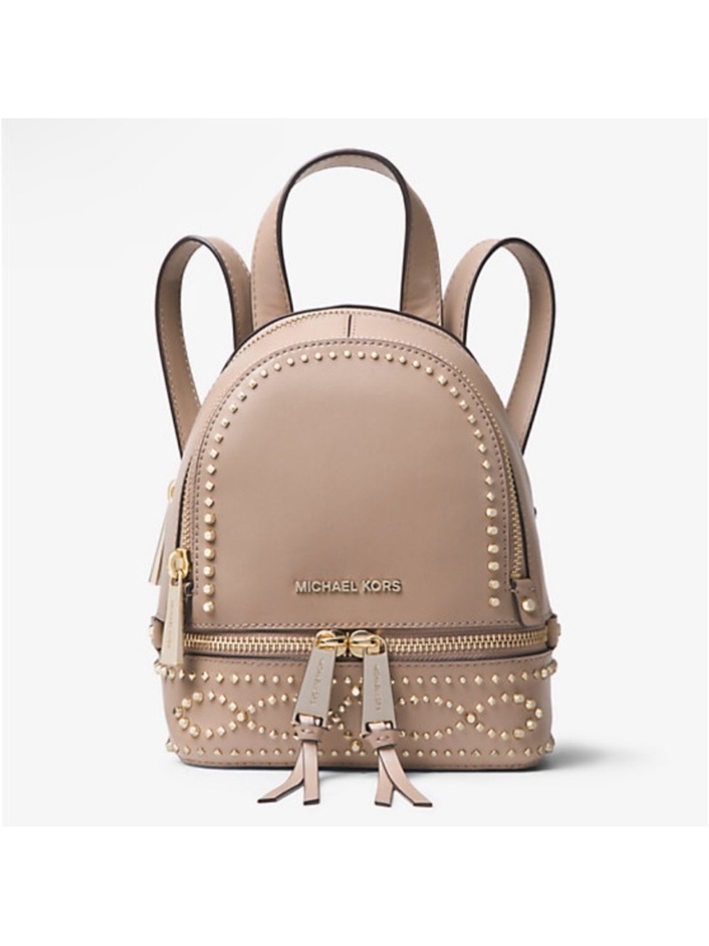 Michael Kors Rhea Mini Studded Backpack Crossbody - Picture 3 of 14